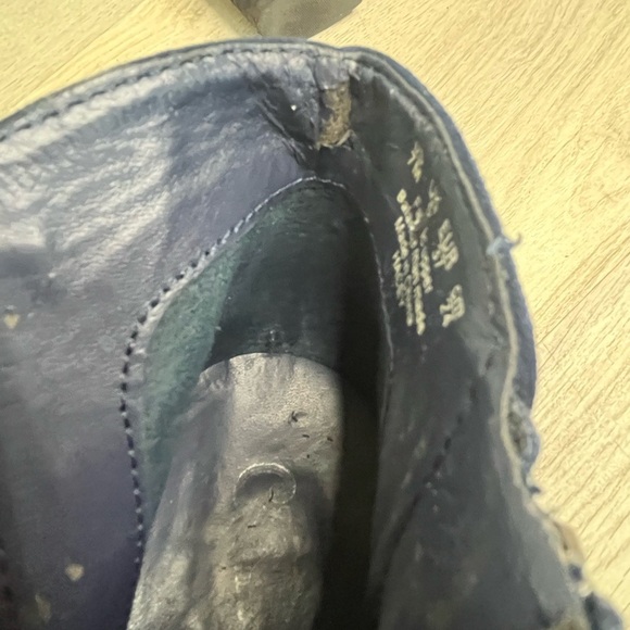 Carlos Santana Hacey Navy Blue Ankle Boots Side Zip Women’s Sz 7 M 3.5 Inch Heel - Picture 7 of 12